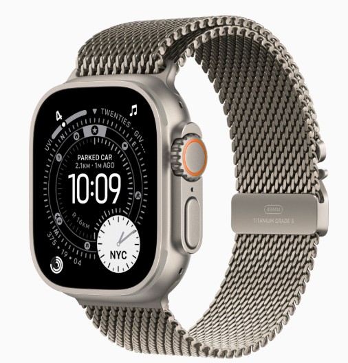 Apple Watch Ultra 3 Cellular 49mm Natural Titanium Case with Anchor Natural Ocean Band